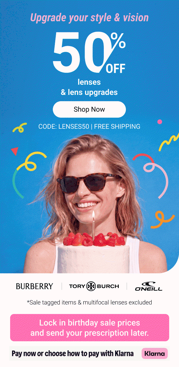 50% OFF lenses & lens upgrades | Code: LENSES50