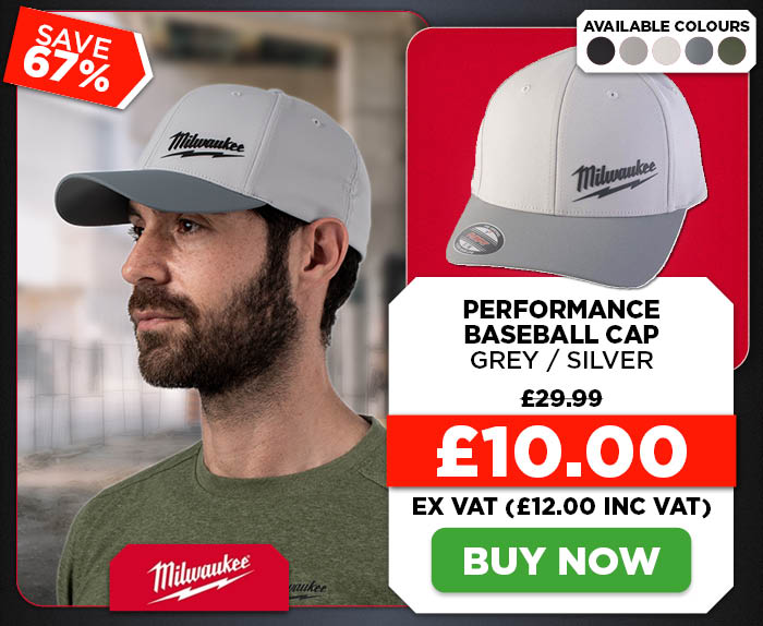 Milwaukee Performance Baseball Cap - Grey / Silver