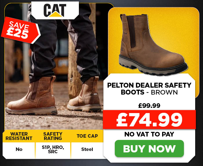 Caterpillar Pelton Dealer Safety Boots - Brown