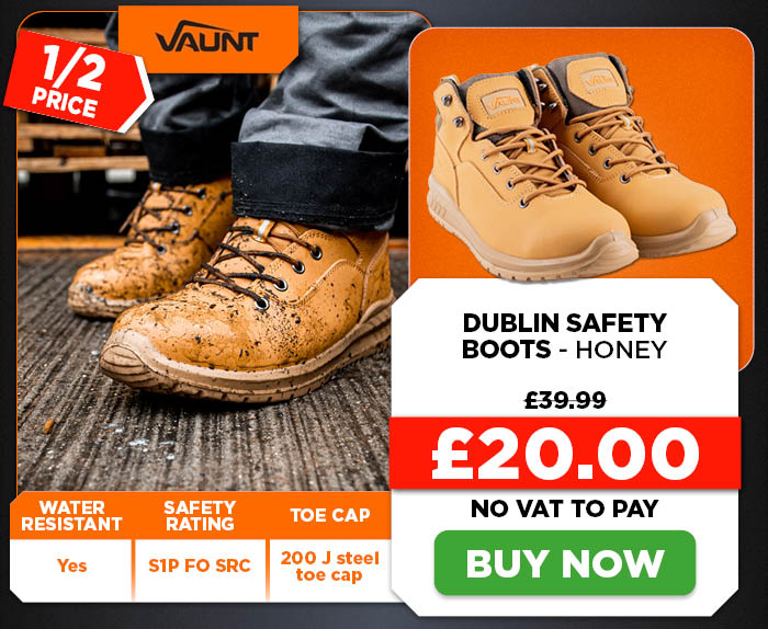 Vaunt Dublin Safety Boots - Honey