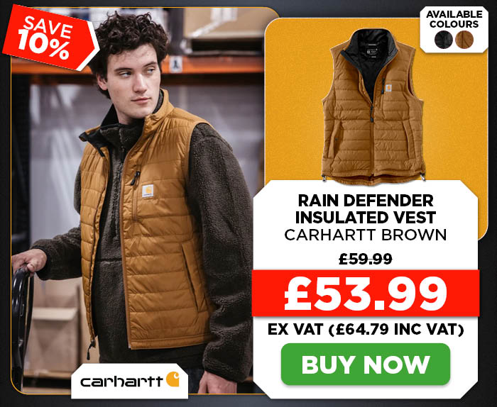 Carhartt Rain Defender Insulated Vest - Carhartt Brown