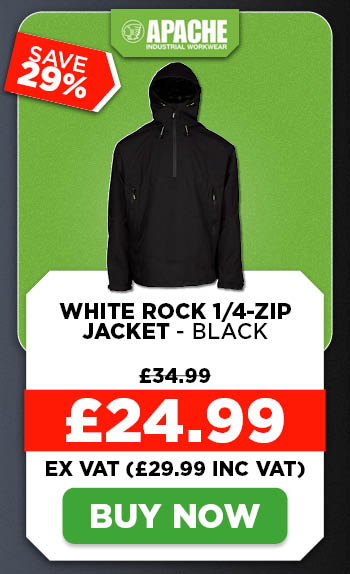 Apache White Rock 1/4-Zip Jacket - Black