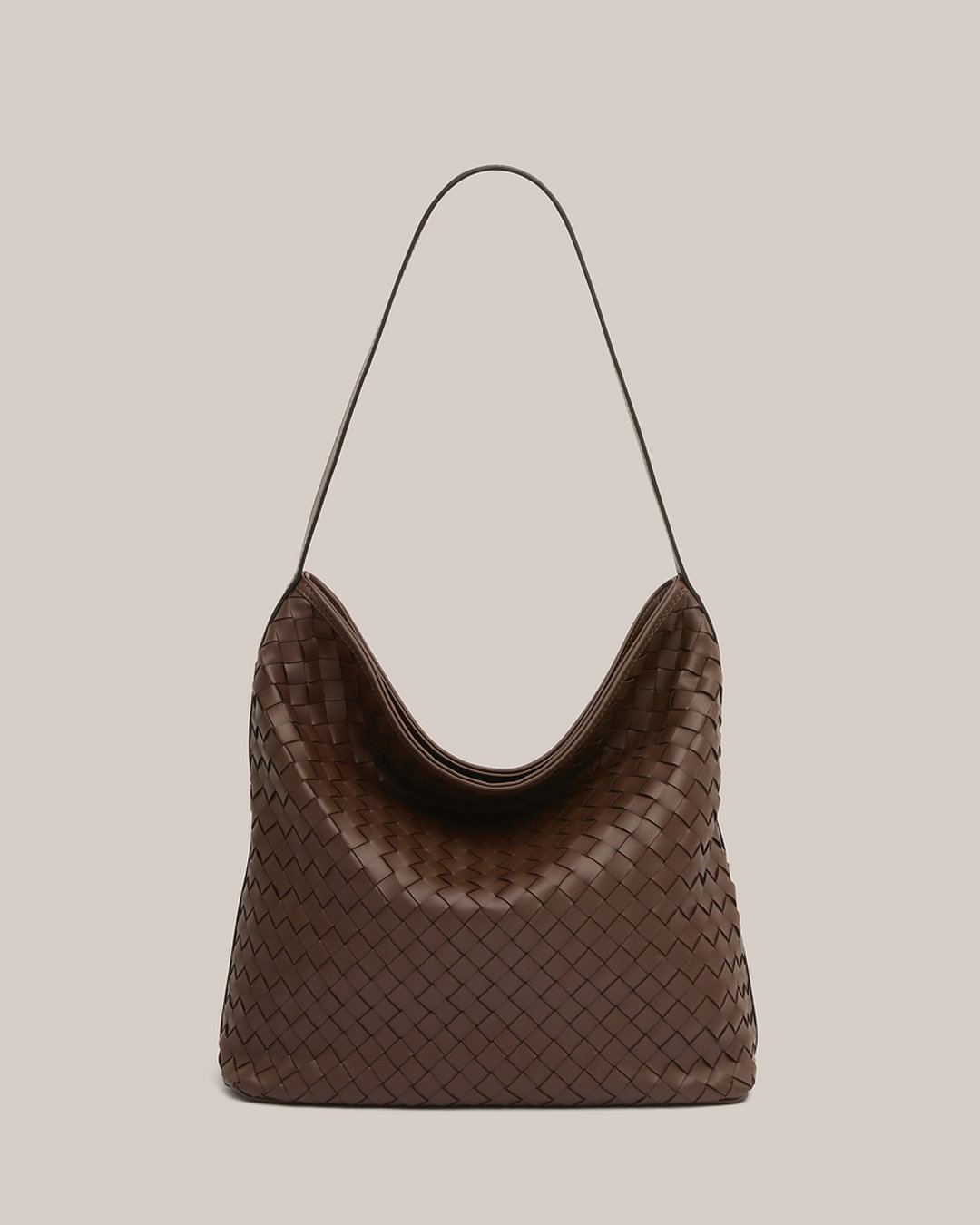 Bianca Woven Hobo Chocolate