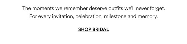 Shop Bridal SS26