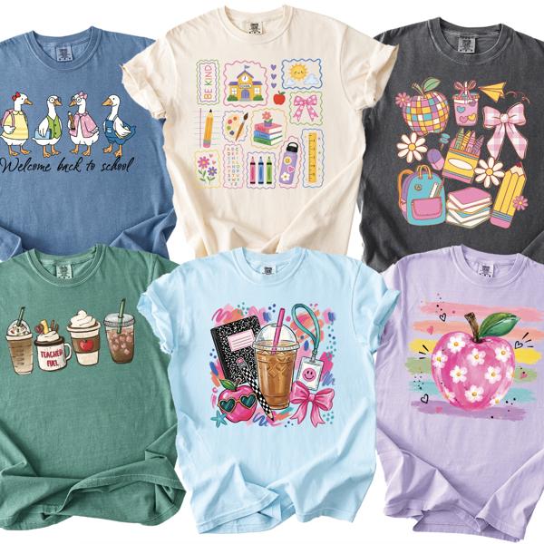 Back to School Teacher Comfort Colors Tee, Teacher Graphic Shirt, First Day of School Outfit, Teacher Gift, Elementary Teacher Shirt, Classroom Tee, Teacher Apparel