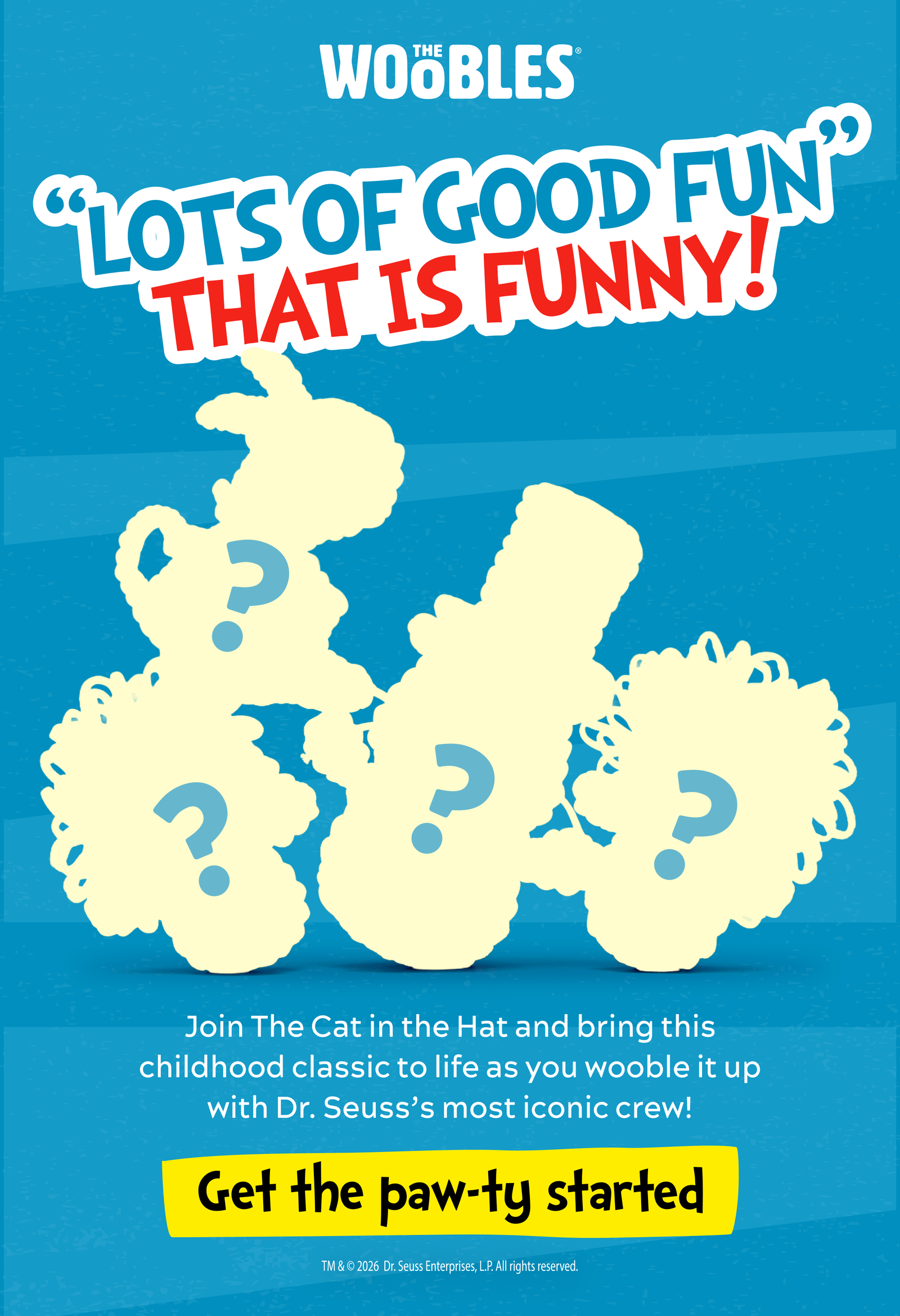 Lots of good fun! That is funny [get the paw-ty started]