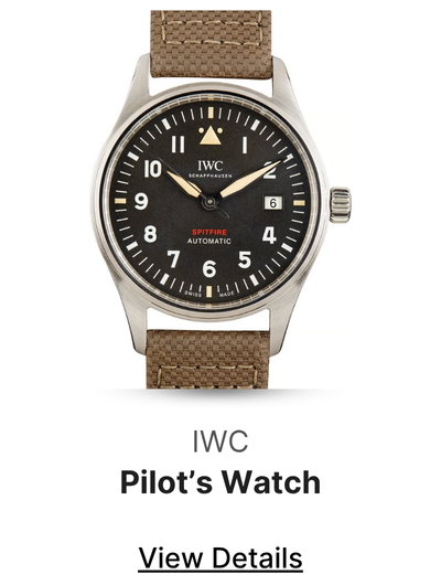 Pre-Owned IWC Pilot's Spitfire Ref IW326801 Black Dial