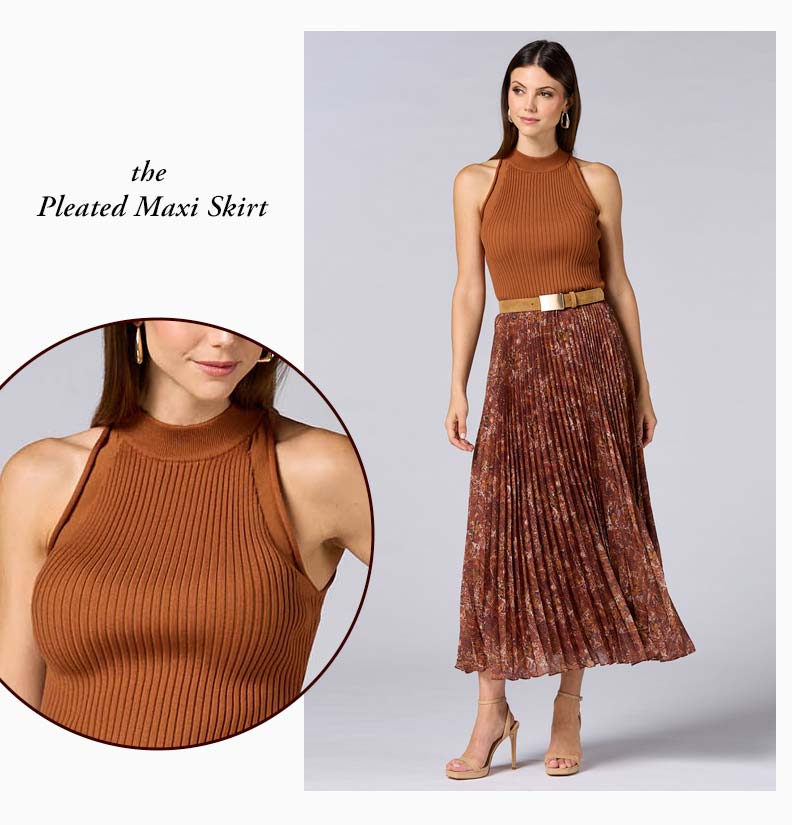 Shop the Pleated Maxi Skirt