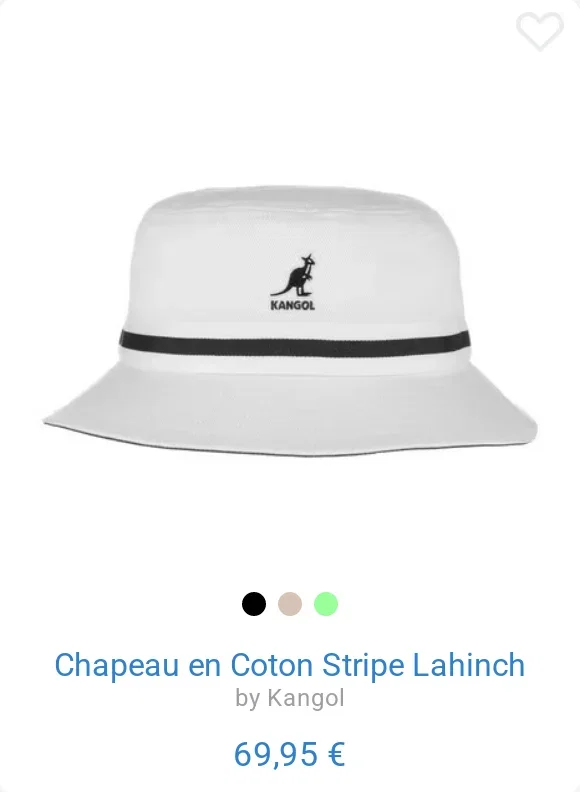 Chapeau en Coton Stripe Lahinch by Kangol