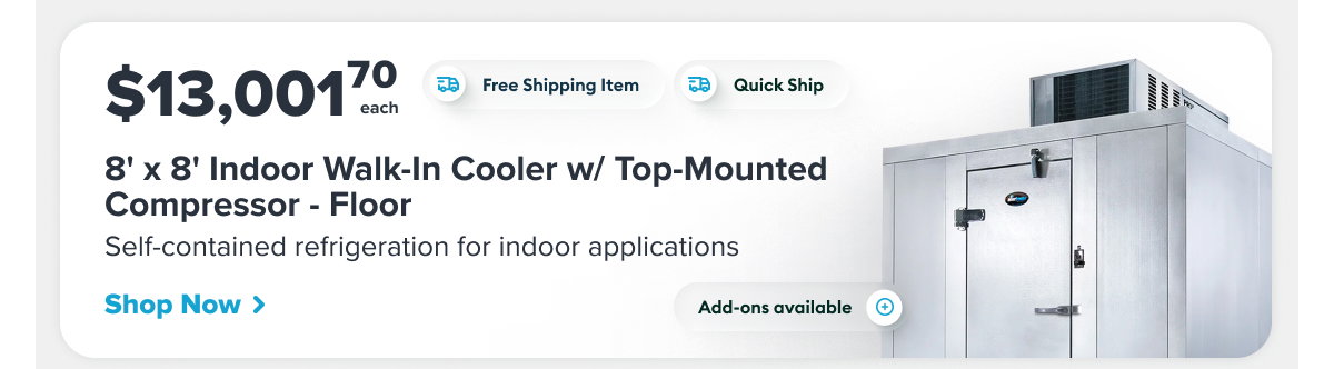 Amerikooler 8' x 8' Indoor Walk-In Cooler