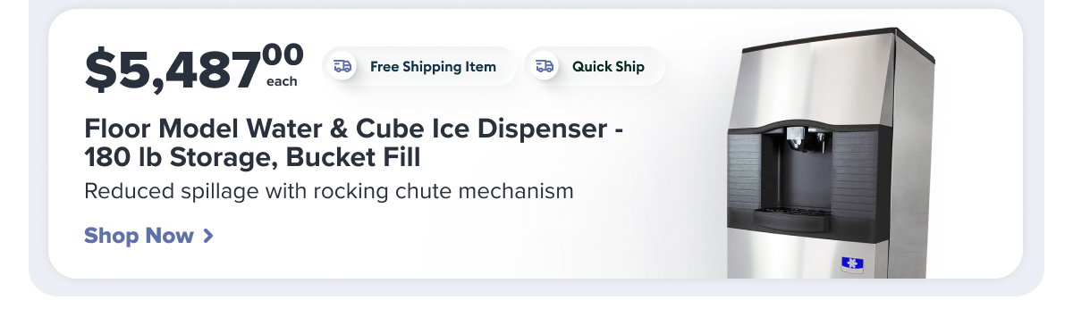 Manitowoc Floor Model Water & Cube Ice Dispenser