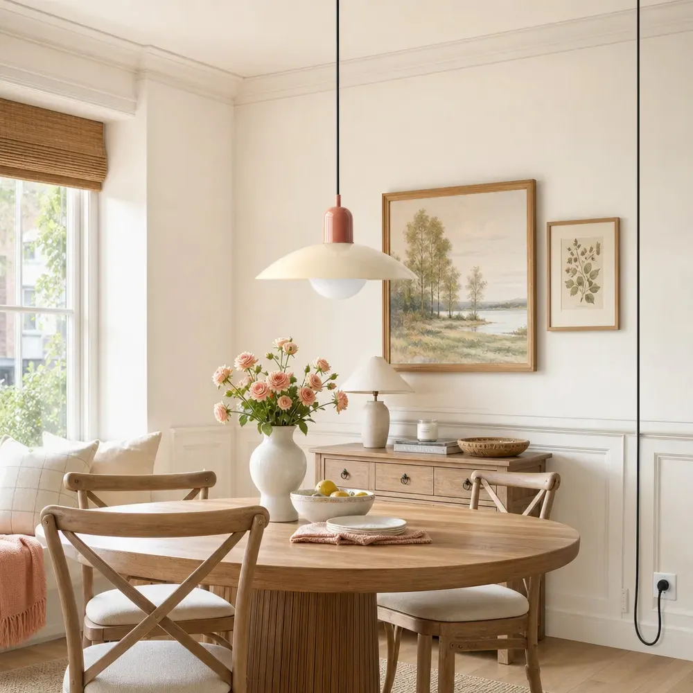 Mid Century Plug-in Bauhaus Dining Room Pendant Light