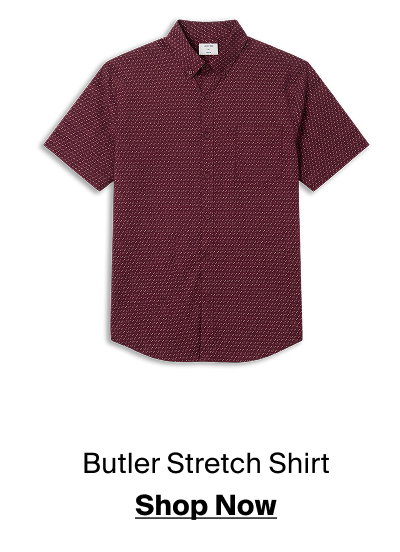 Burgundy Butler Stretch Shirt