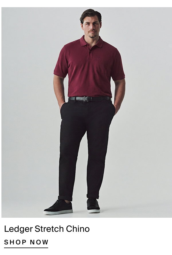 Black Ledger Stretch Chino