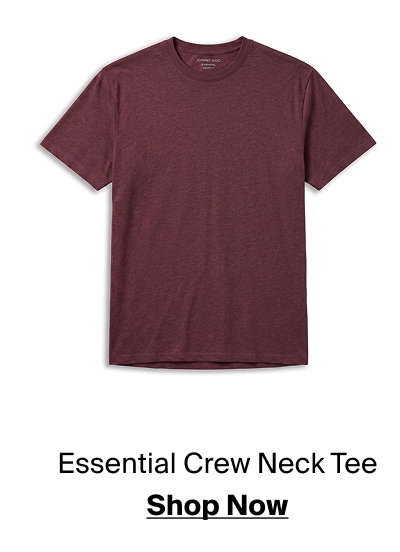 Burgundy Essential Crew Neck Tee