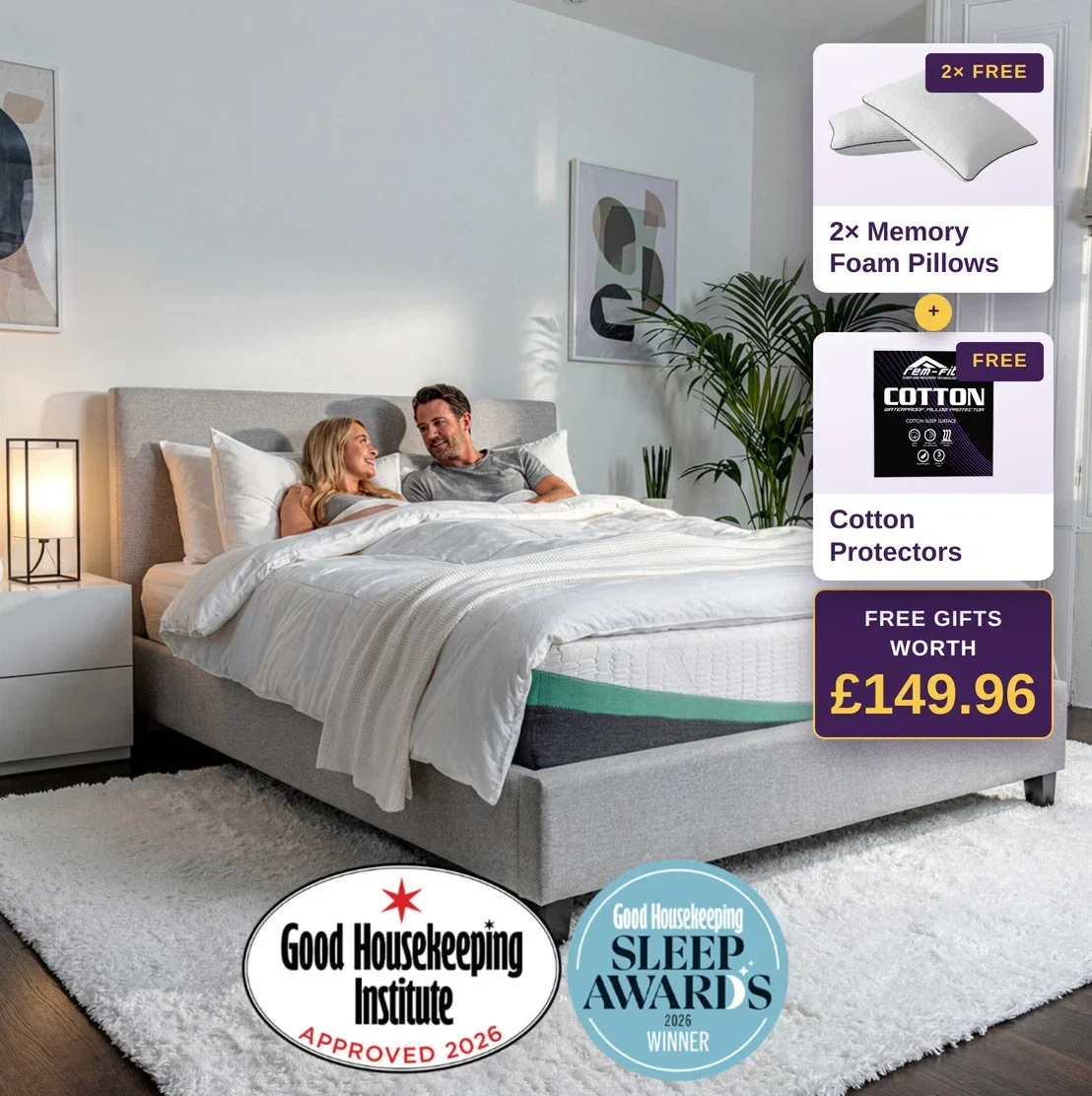 REM-Fit cooling mattresses - free sleep bundle with every mattress