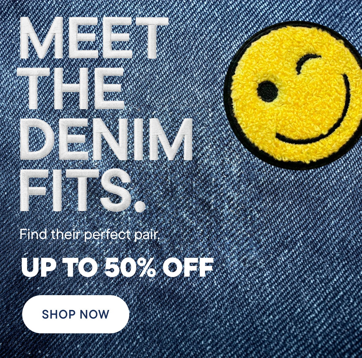 Up to 50% off Jeans