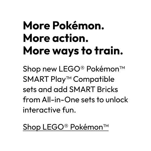 Shop new LEGO® Pokémon™