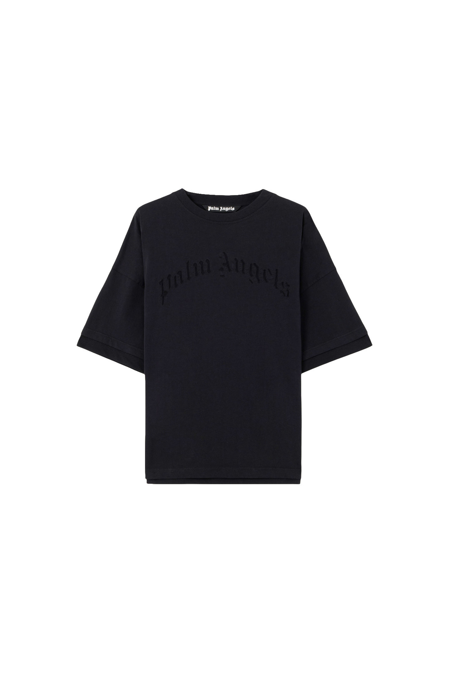 T-shirt Curved Noir (Taille : M)