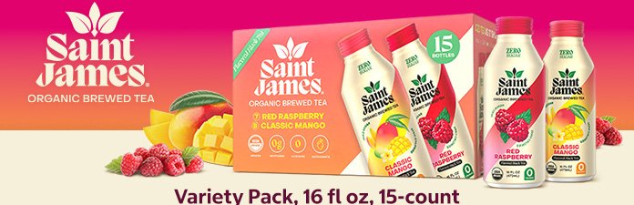 Organic St James Black Tea Variety, 15-Count