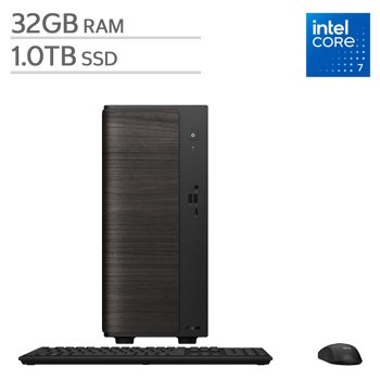 ASUS V501 15L Mini Desktop Tower - Intel Core 7 Processor - 32GB DDR5 - 1TB SSD