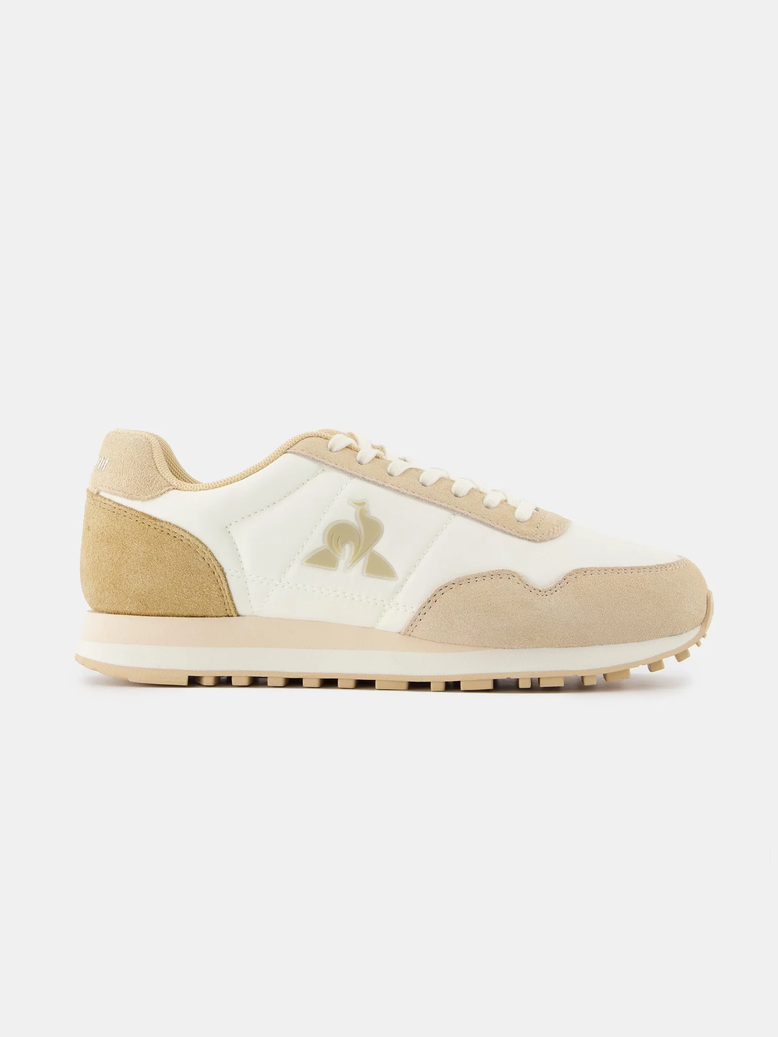 Image of Sneakers retro-running en textile et suede Astra