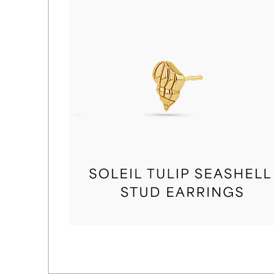 Soleil Tulip Seashell Stud Earrings