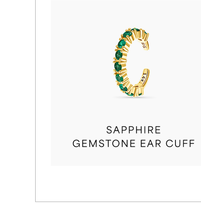 Sapphire Gemstone Ear Cuff