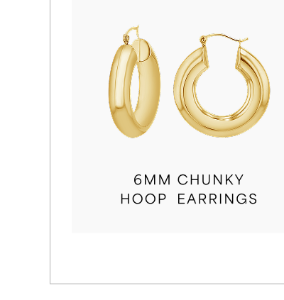 6mm Chunky Hoop Earrings