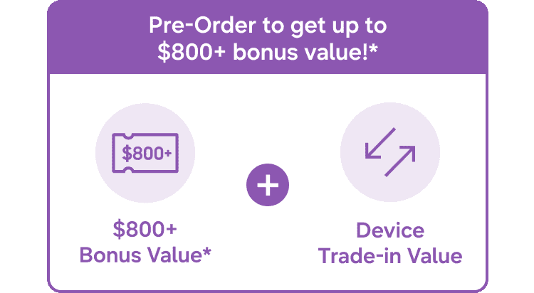 Pre-Order to get up to $800+ bonus value!