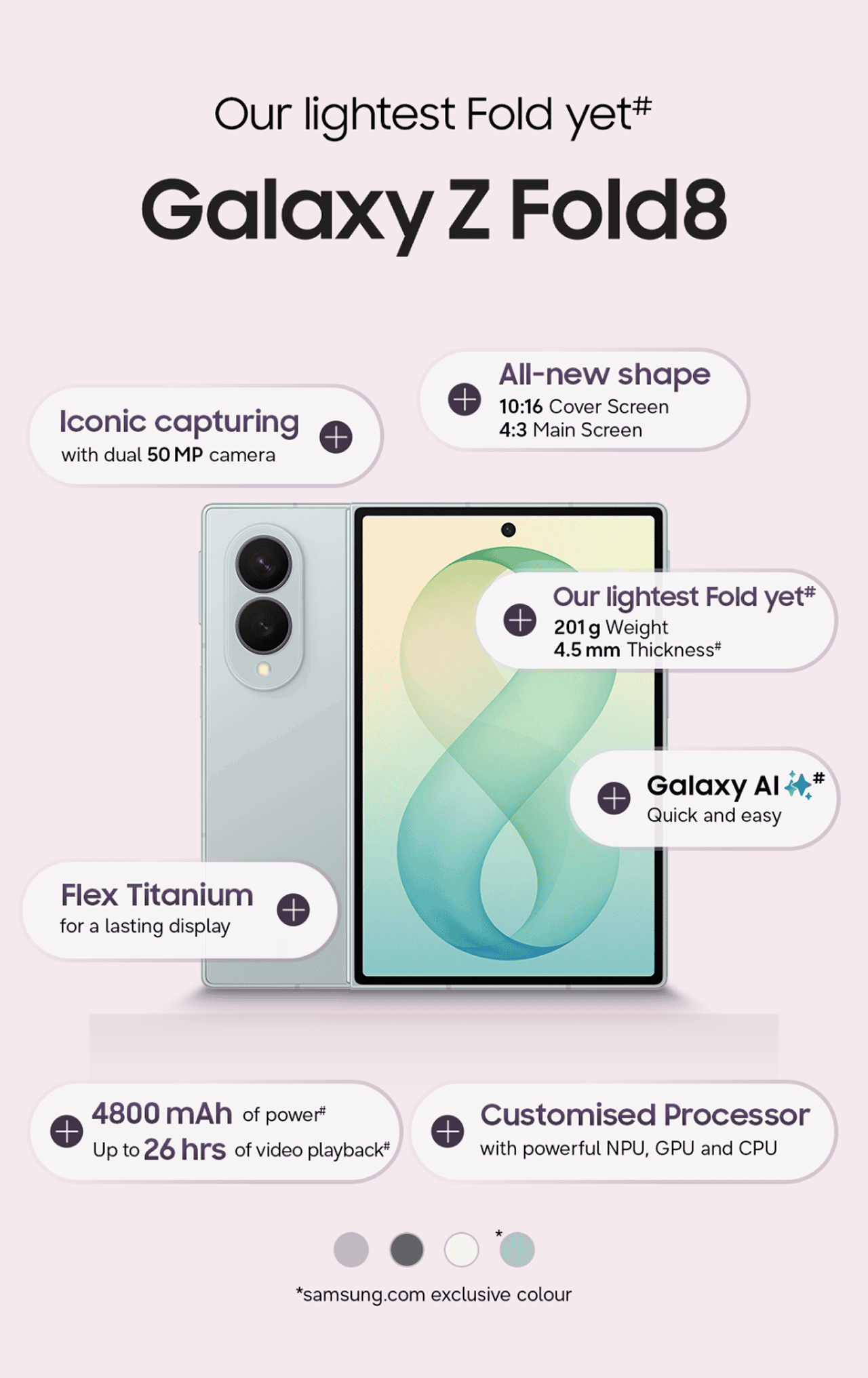 Our lightest Fold yet - Galaxy Z Fold8