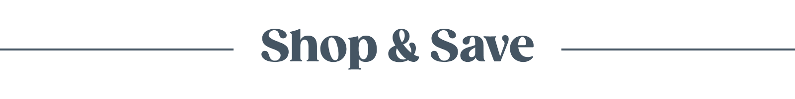 Shop & Save