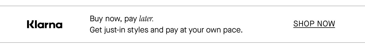 Buy now, pay later with Klarna