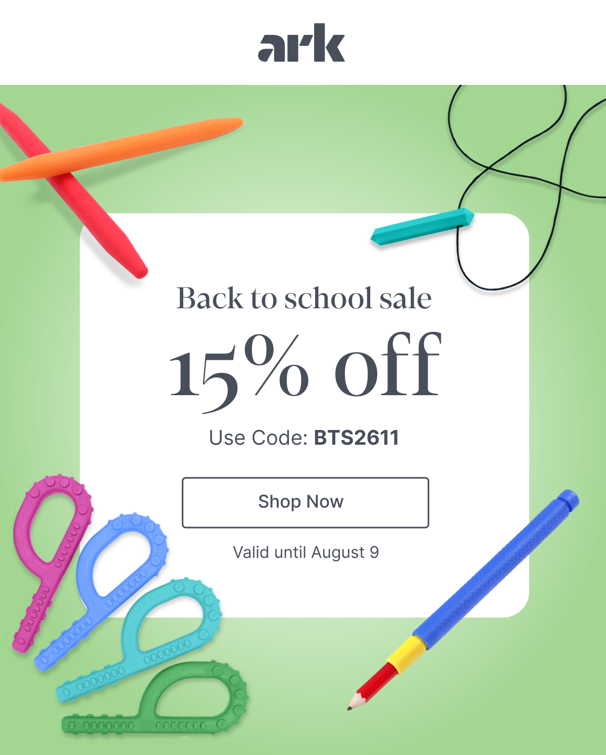 Back to School Sale   15% OFF Customer Favorites   Valid until August 9