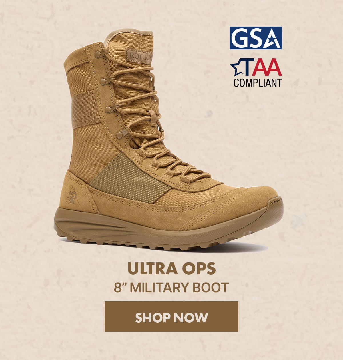 Rocky Ultra Ops 8” Military Boot