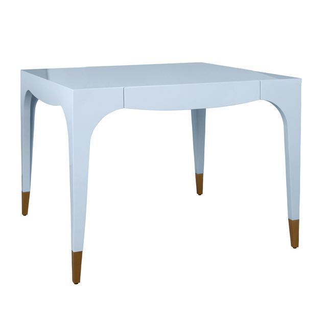 Image of Lacey Square Tapered Leg Two Drawer Game Table