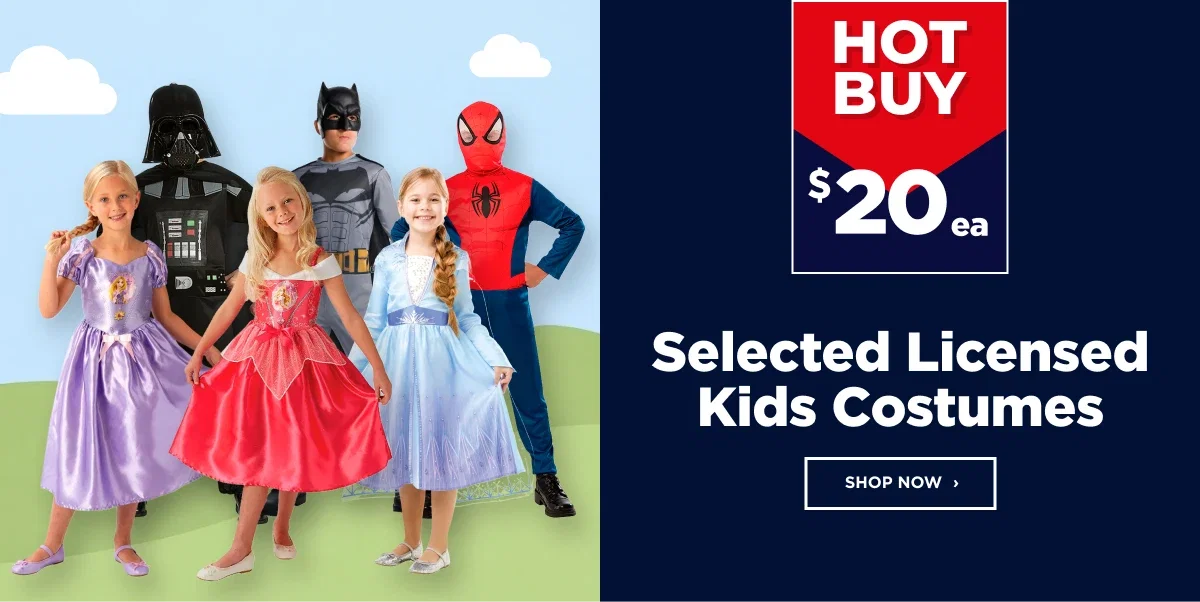 Selected Licensed Kids Costumes