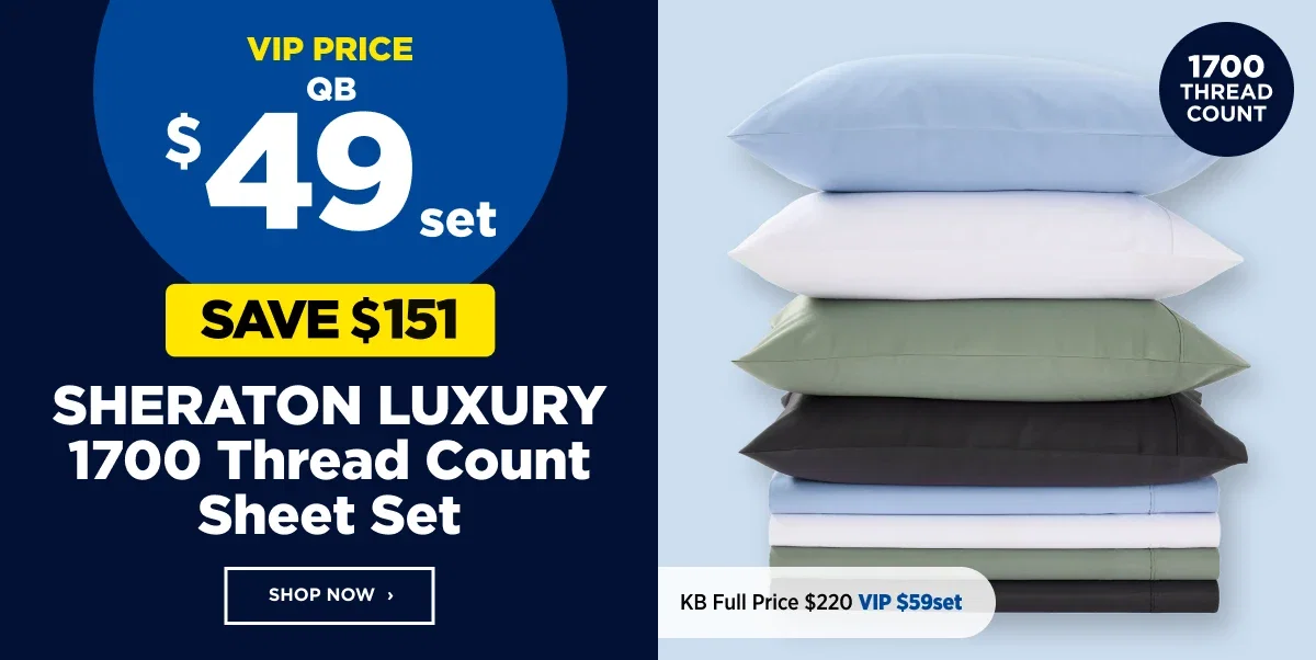 Sheraton luxury 1700 thread count sheet set