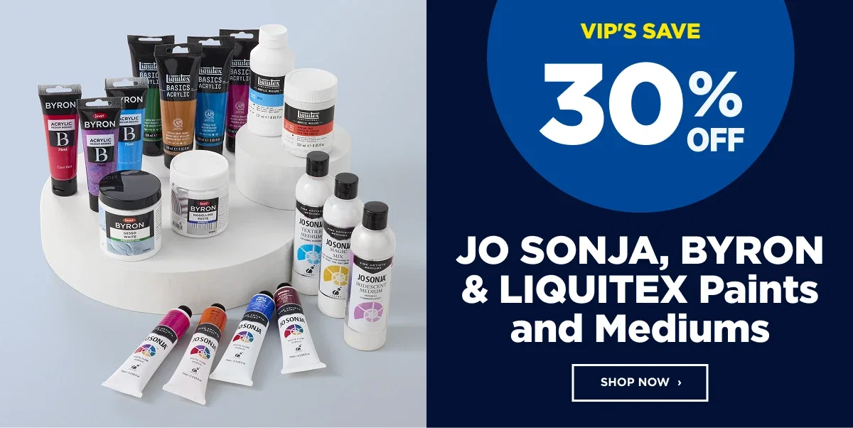 Jo Sonja, Byron & Liquitex Paints & Medium