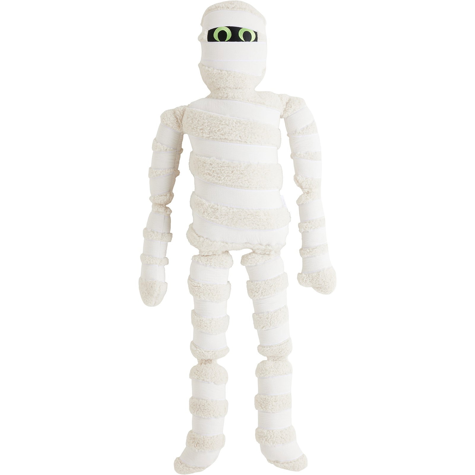 Isaac Mizrahi New York Oversized Mummy Shaped Floor Pillow | White | Size 60x32”