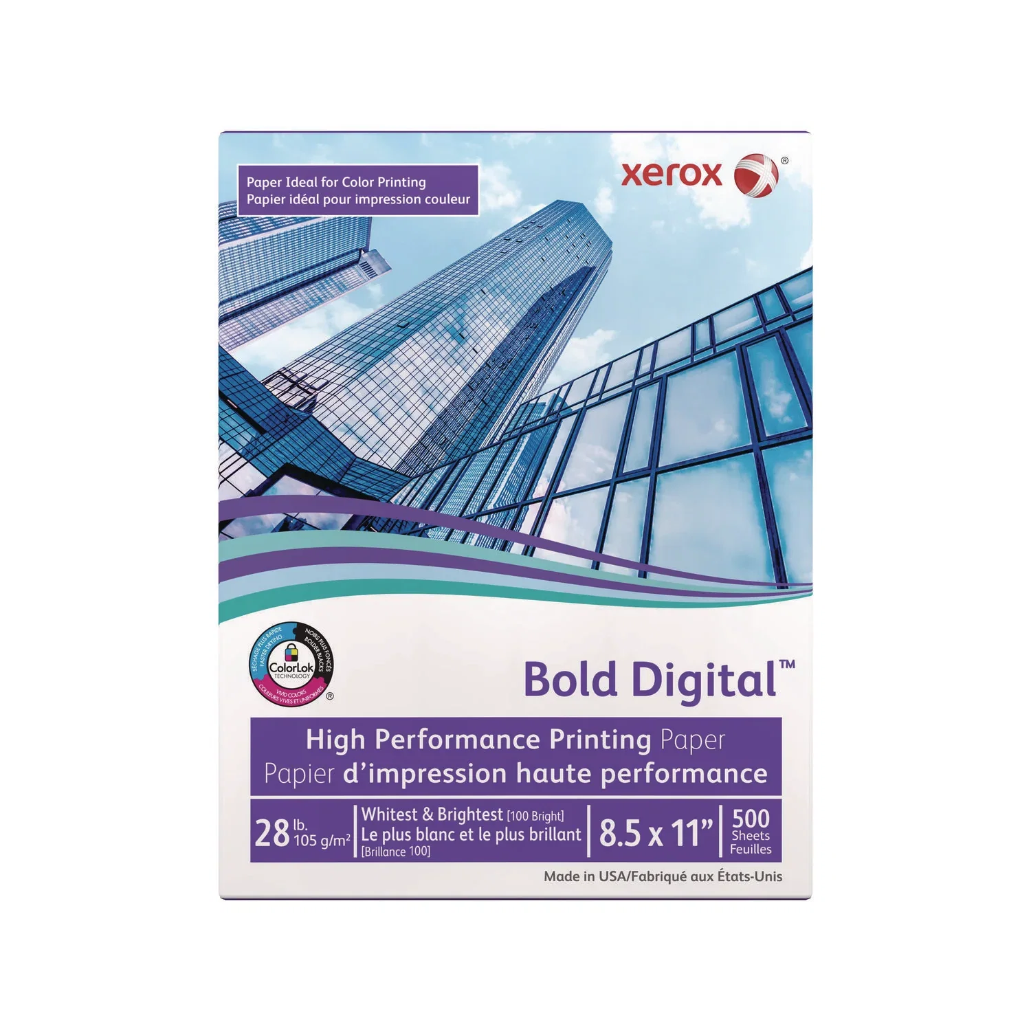 Image of Xerox® Bold Digital Printing Paper, 100 Bright, 28lb, 8.5 x 11, White, 500/Ream (XER3R11760)