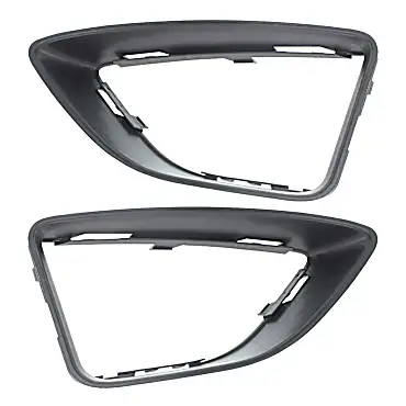 Replacement Driver and Passenger Side Fog Light Trim, Textured Black