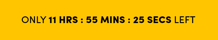 Countdown timer for After Hours Flash Sale.