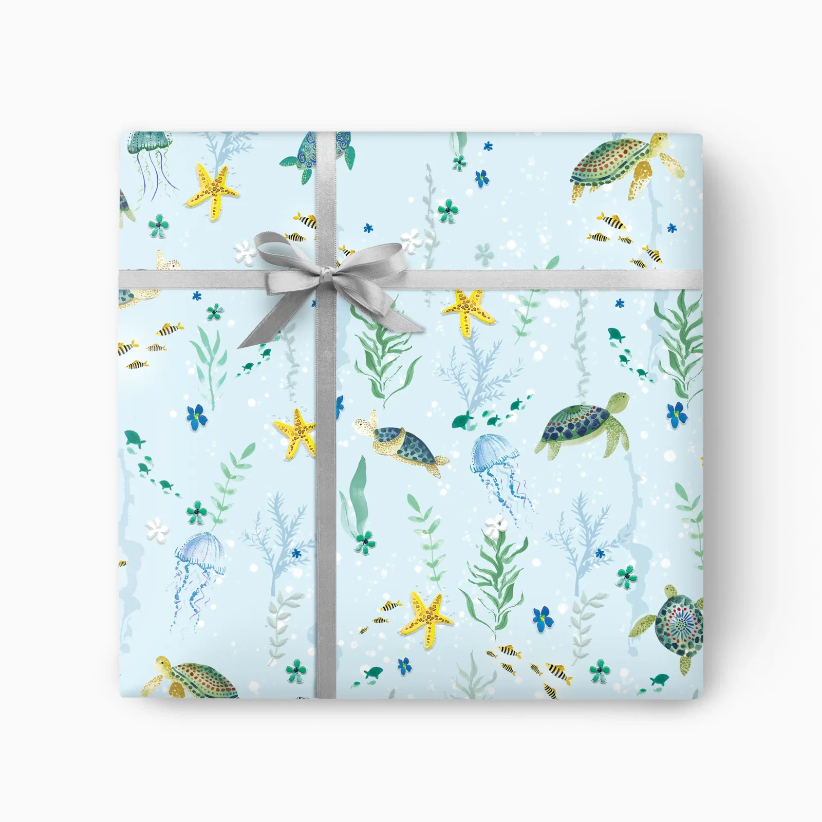 Image of GWP178 - Day Ocean Turtles Wrapping Paper
