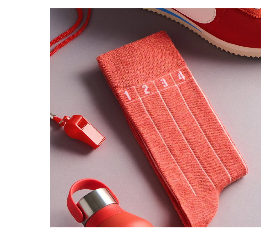 THE TRACK RED SOCKS