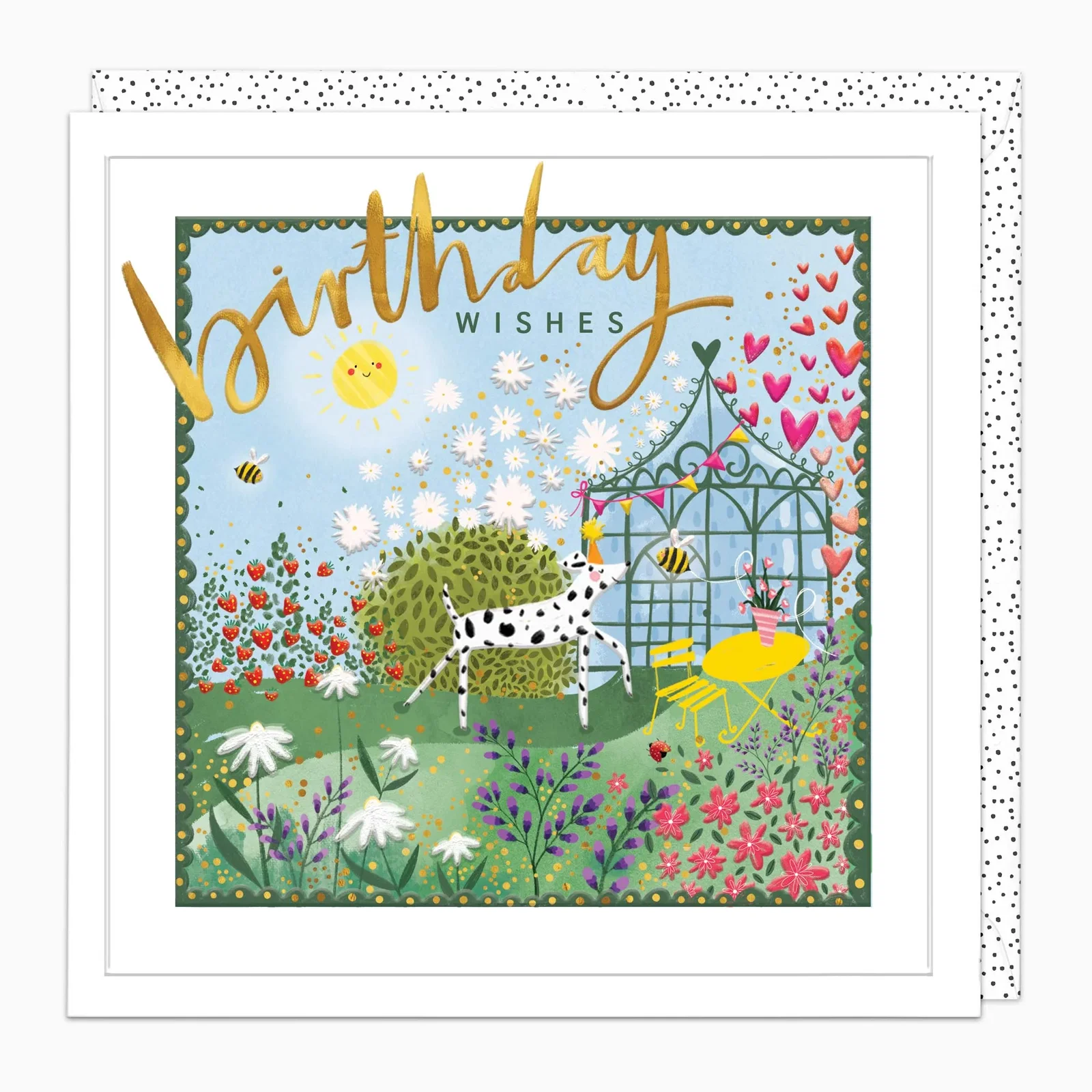 Image of H457 - Strawberry Garden Birthday Card