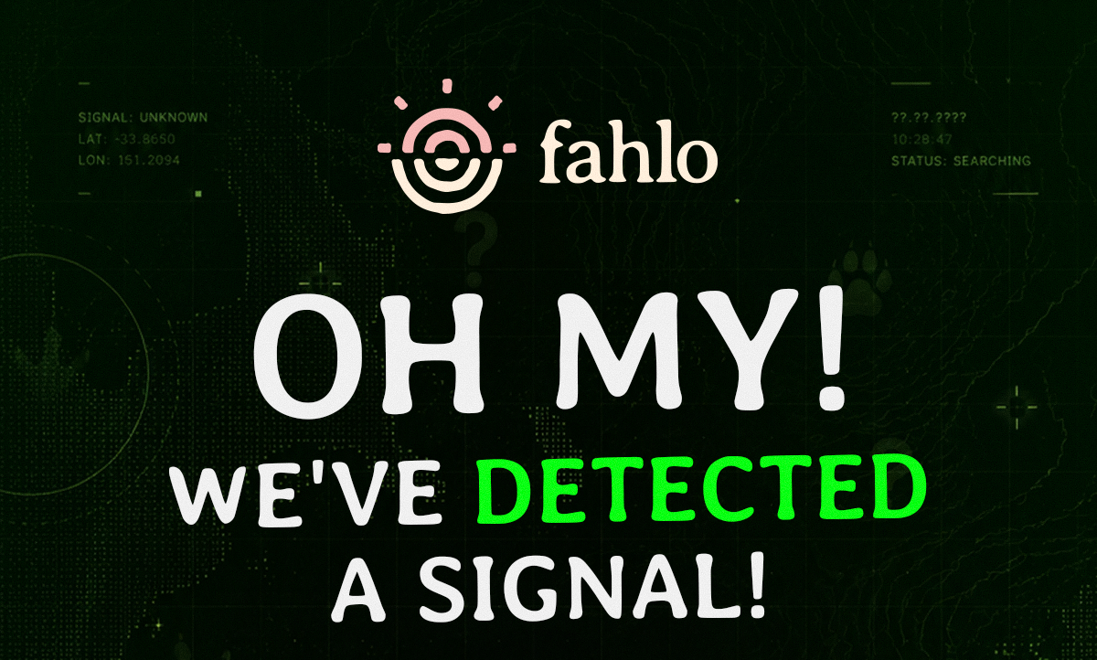 OH MY! We've detected a signal!