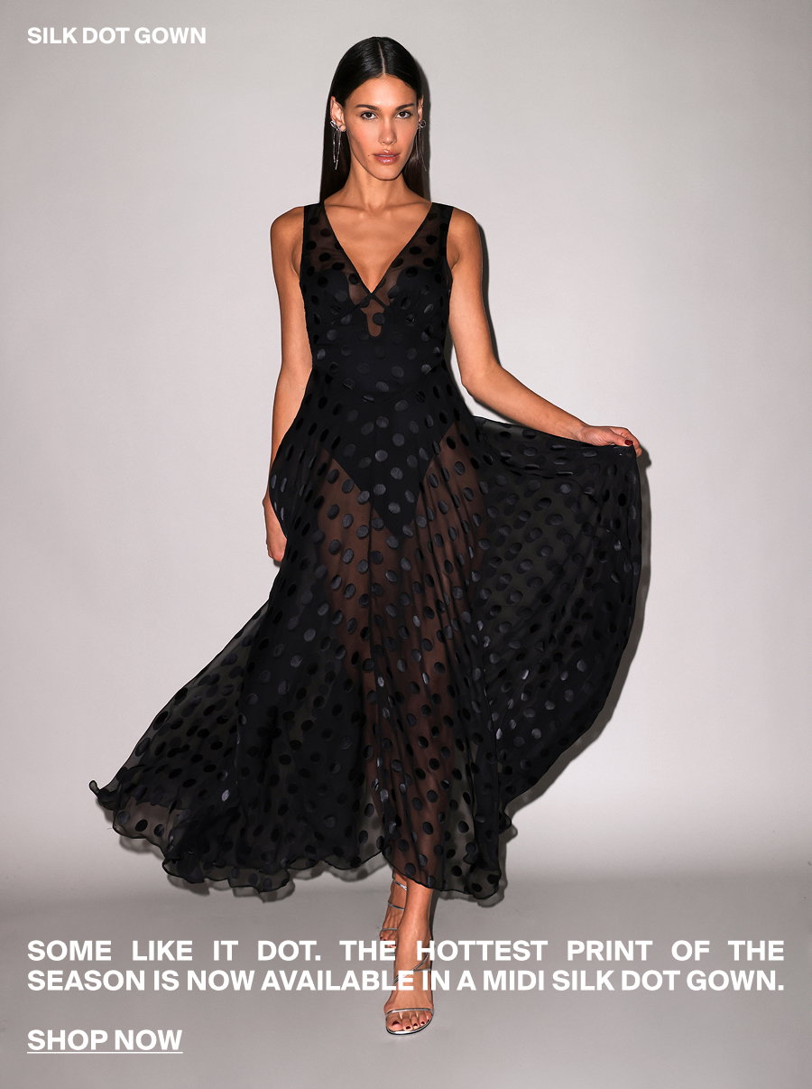 Silk Dot Gown