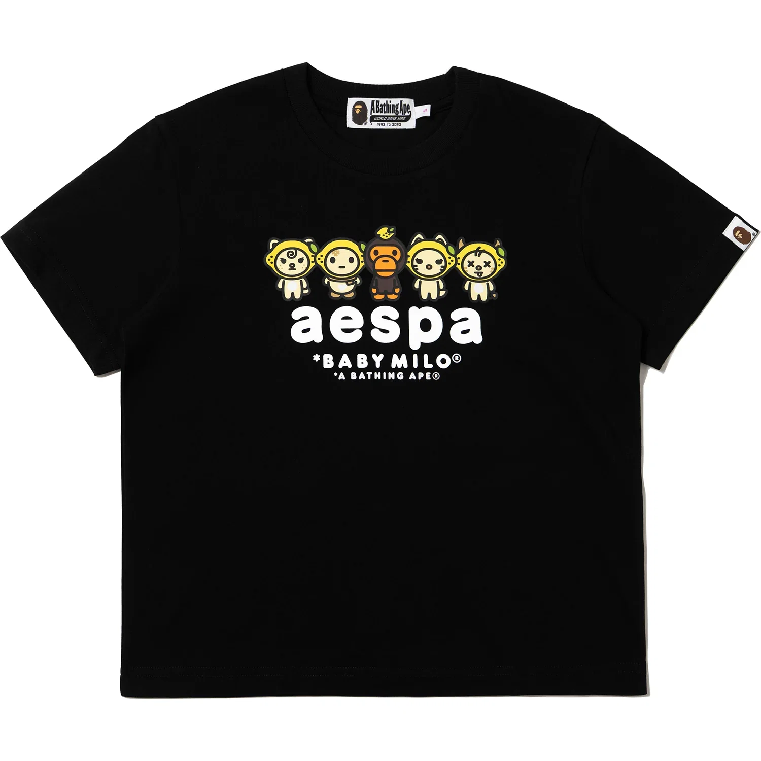 Image of BAPE X AESPA BABY MILO LEMONADE MINI TEE LADIES