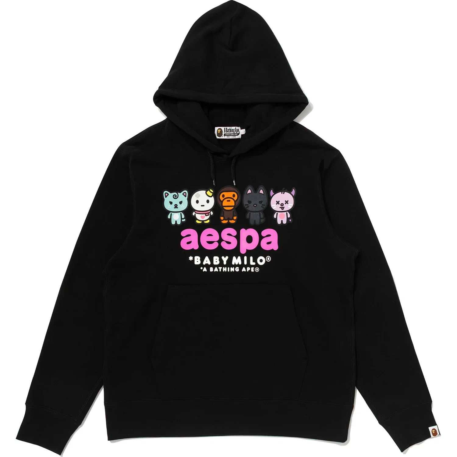 Image of BAPE X AESPA BABY MILO PULLOVER HOODIE MENS